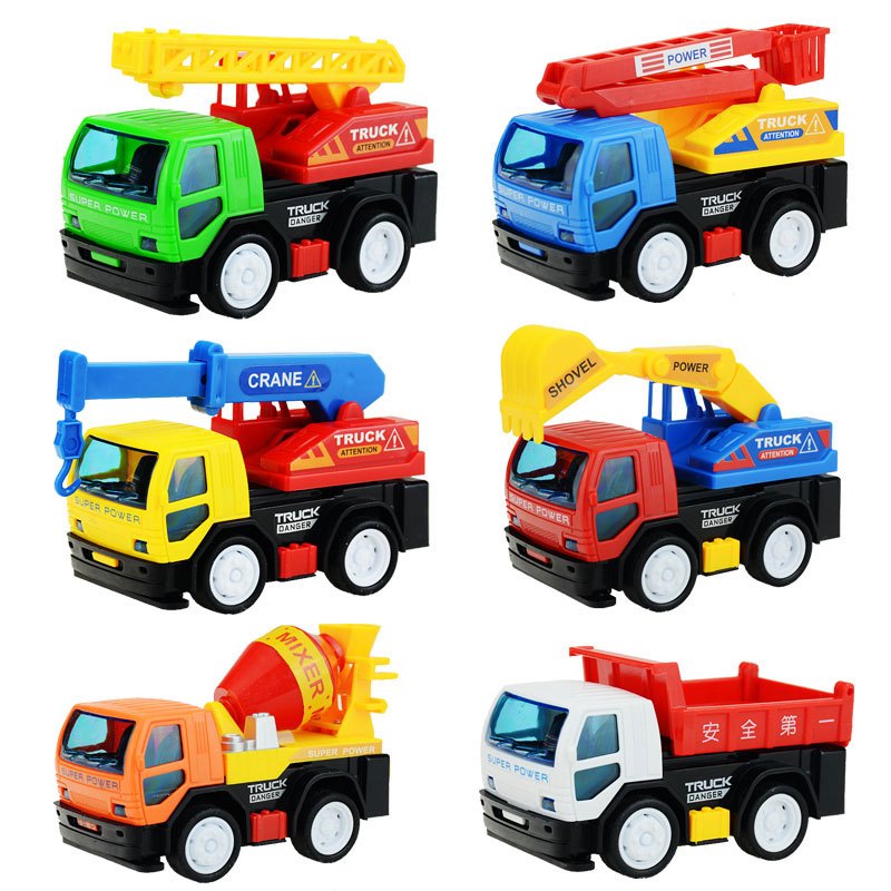 萌穗車模玩具7959 六輛工程車帶來的童年樂趣與成長